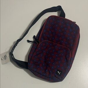 Puma Burgundy and Blue Men's Belt Bag